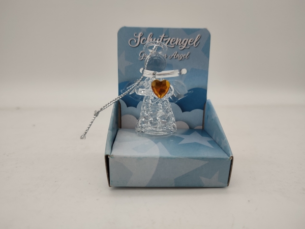 Glass angel with birthstone - November